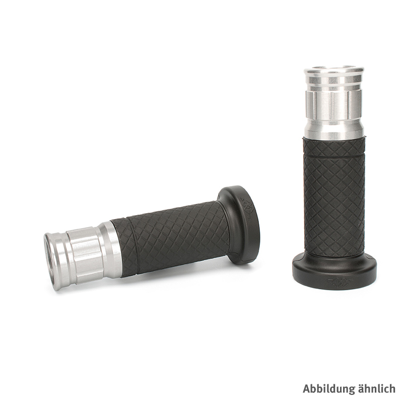 Gilles Tooling Handlebar Grips, Colour: silver
