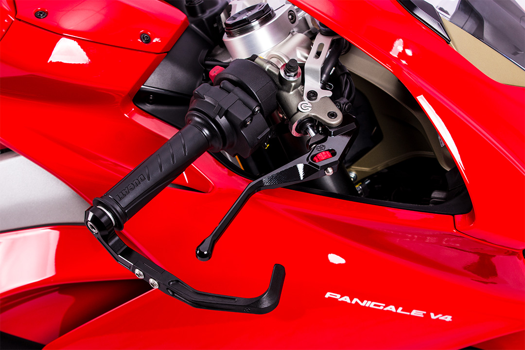 GILLES FACTOR-X-LEVER black brake lever, for various Honda, Aprilia, KTM, Moto Guzzi and Ducati models