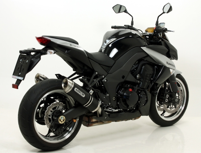 ARROW THUNDER for Kawasaki Z1000 2010-, black aluminium
