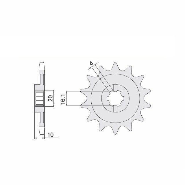 Sprocket, 13 teeth, 520 pitch