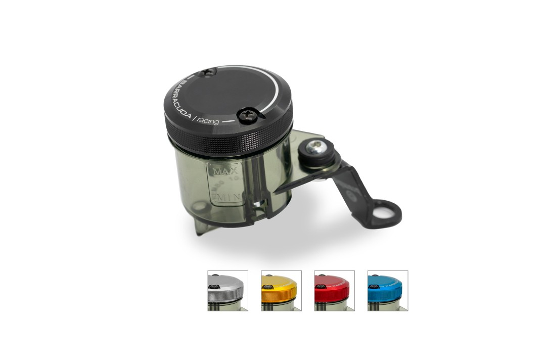 Barracuda Universal balance tank with black aluminium lid, 50 mm diameter