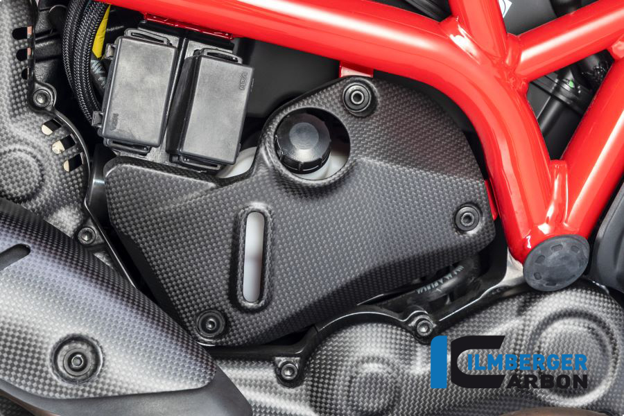 Ilmberger Carbon Cover under the frame right side R/S, matt Ducati Monster 1200, 1200S 2017-