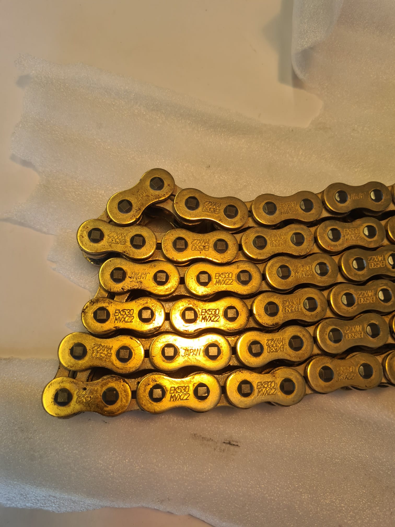 chain ENUMA MVXZ-2 530, ideal OEM replacement chain - 106 links - Gold colour