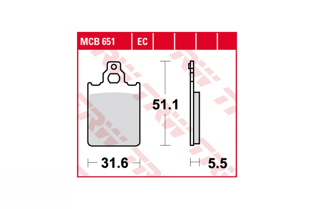 TRW brake pad pad set MCB651EC