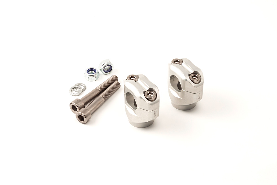LSL Clamp Block Kit 28.6 mm, for Yamaha XSR700, 2016-, silver