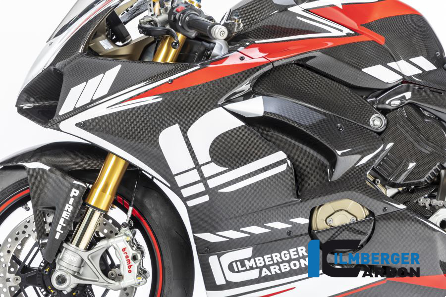 Ilmberger Carbon Fairing Side Panel left side L/S Racing, Glossy, Ducati Panigale V4 2018-2019