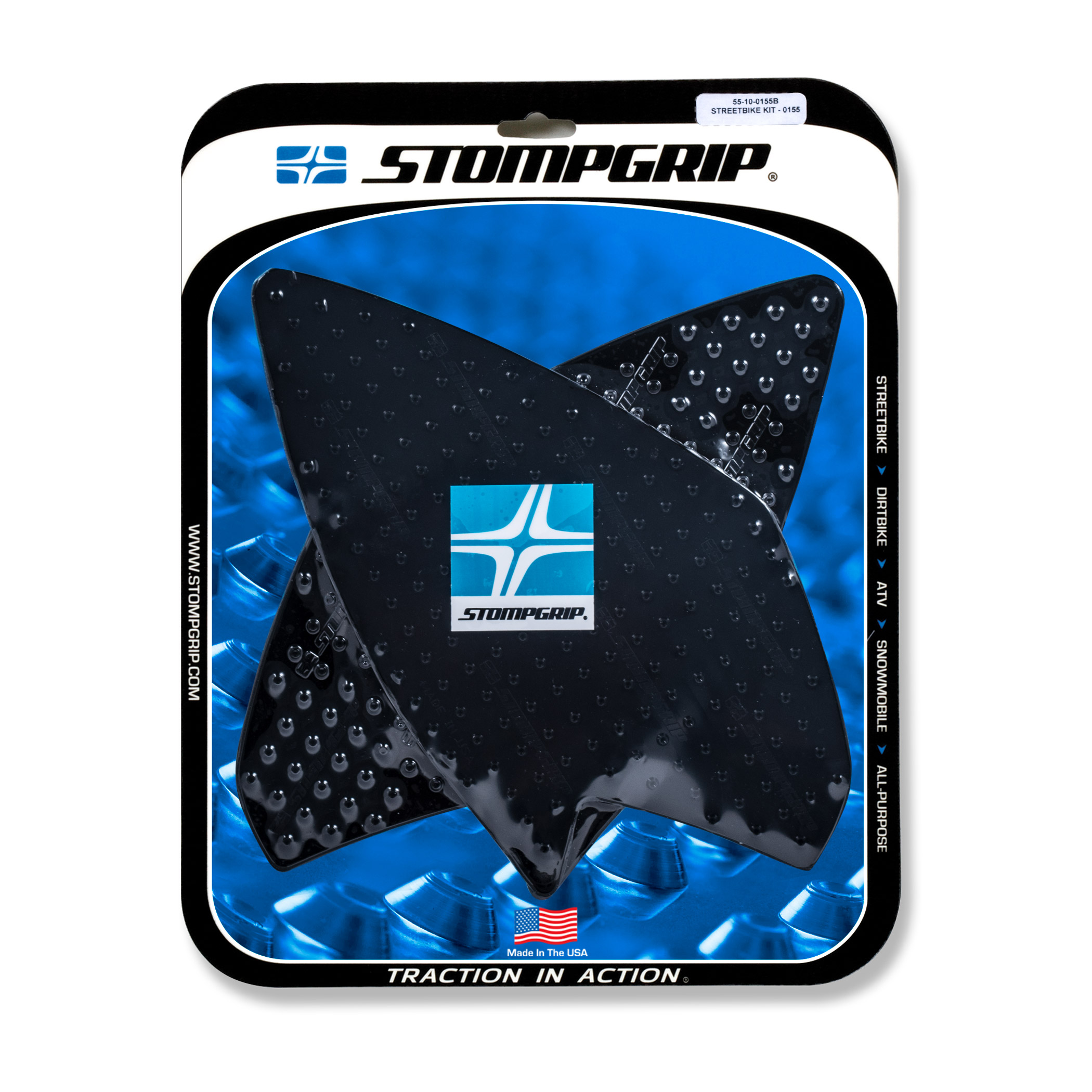 Stompgrip black, Volcano, for BMW G310GS, 2018-2025