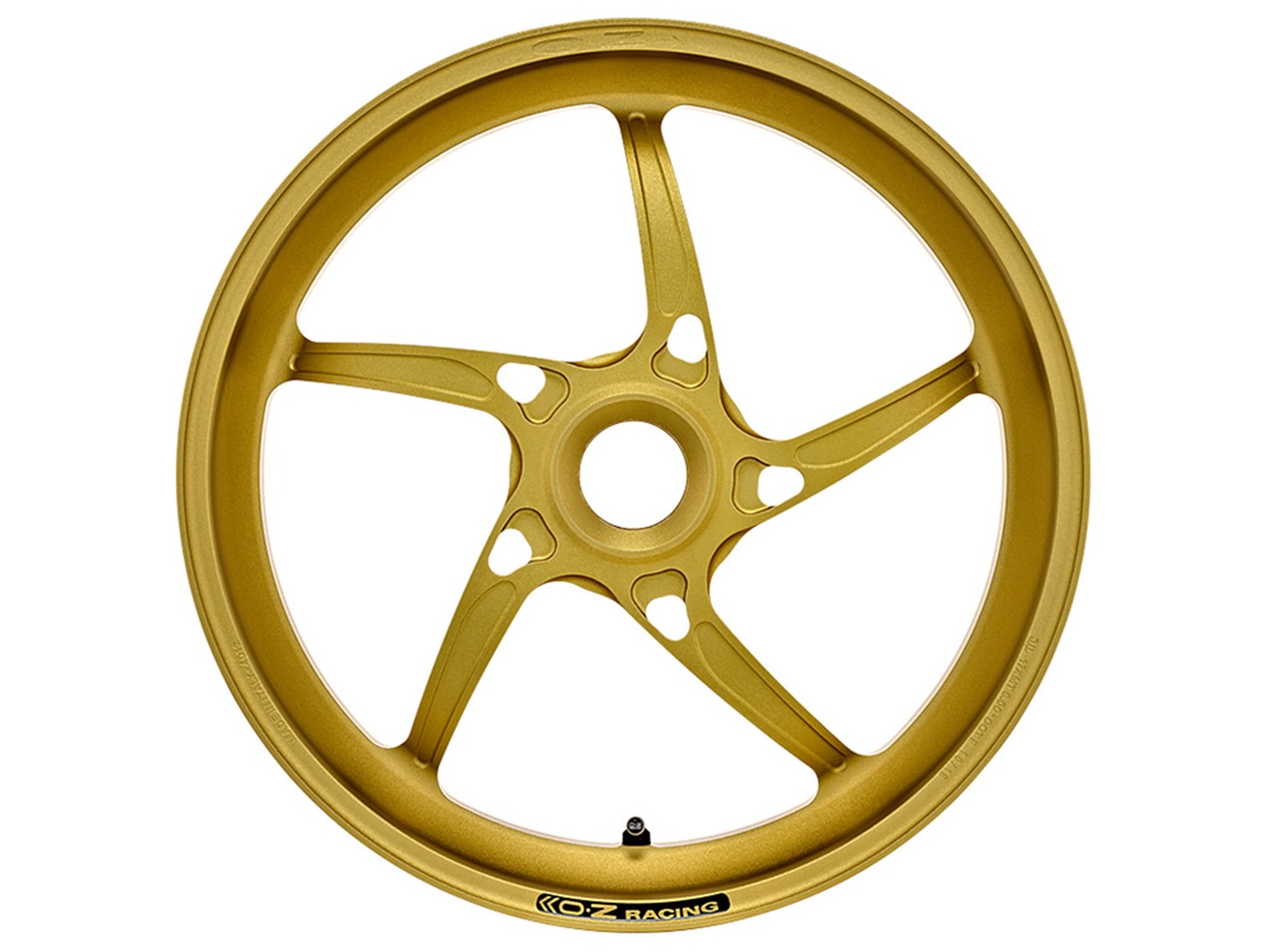 OZ Piega Aluminium rear in matte gold for Ducati Monster, Multistrada, Hypermotard, Hyperstrada, MH900e, Streetfighter 848, 848, 748, 916, 996, 998