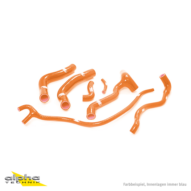 SAMCO SPORT Silicone Hose Kit orange for Aprilia SMV750 Dorsoduro Model Year 2007-2017