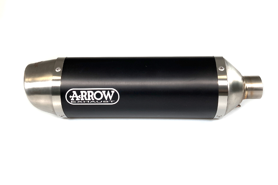ARROW THUNDER Exhaust for Honda CBR125R 2011-2016, Black Aluminium