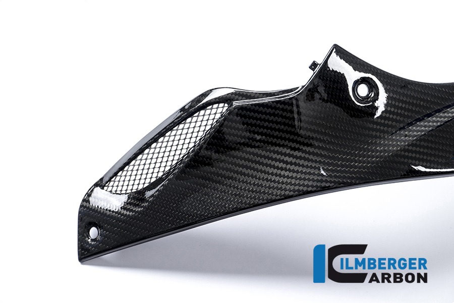 Seitendeckel links am Tank, Carbon