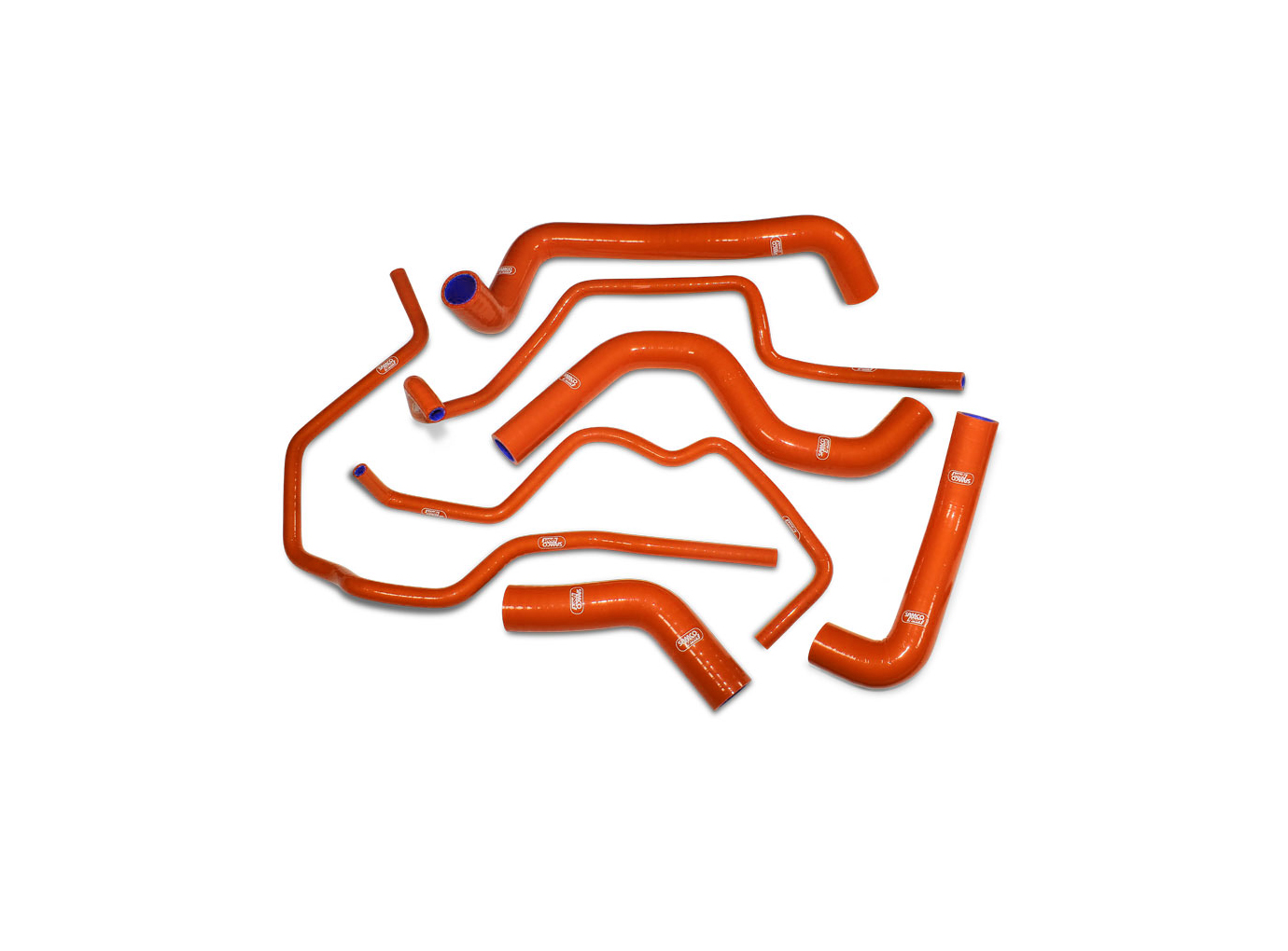 SAMCO SPORT Silicone Hose Kit orange for Triumph Street Triple 660 S, 2017-2022 and Street Triple 765 R/S/RS, 2017-2025