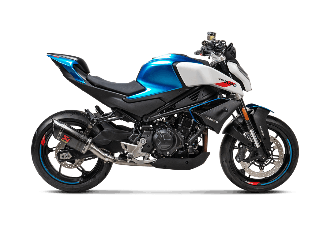 Akrapovic Slip-On Line (Carbon) for CFMOTO 450SR, 450NK from model year 2024-2025