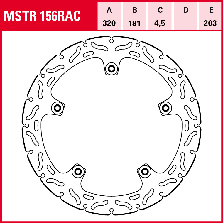 TRW brake disc Sportiv BMW Semifloating MSTR156RAC