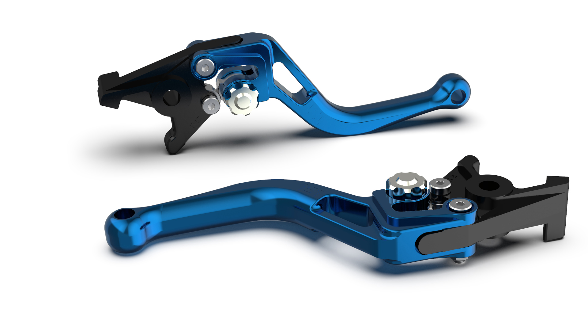 LSL clutch lever BOW L83R, short, blue/silver