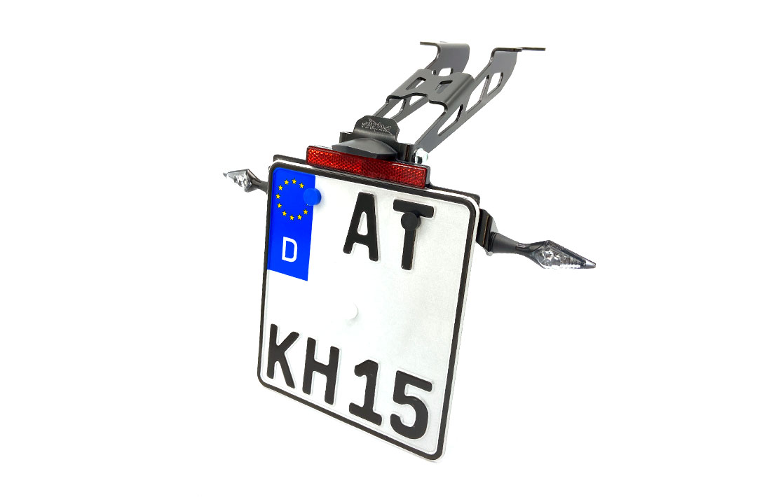 alpha Technik Licence Plate Holder for Yamaha MT-09 / MT-09 SP, Type RN69 / RN82 / RN83, from Model Year 2021-