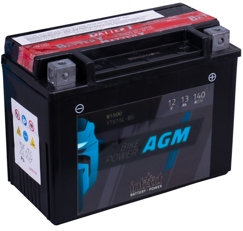 Intact AGM Battery YTX15L-BS