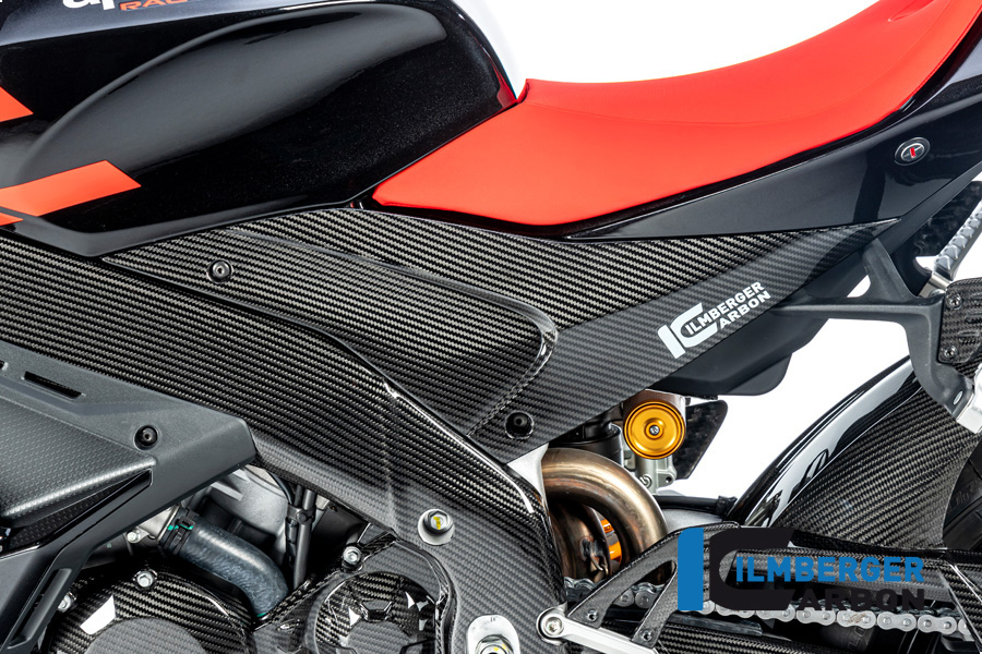 Ilmberger Carbon Side Panel left side L/S Gloss for Aprilia RSV4 / Tuono V4 2021-
