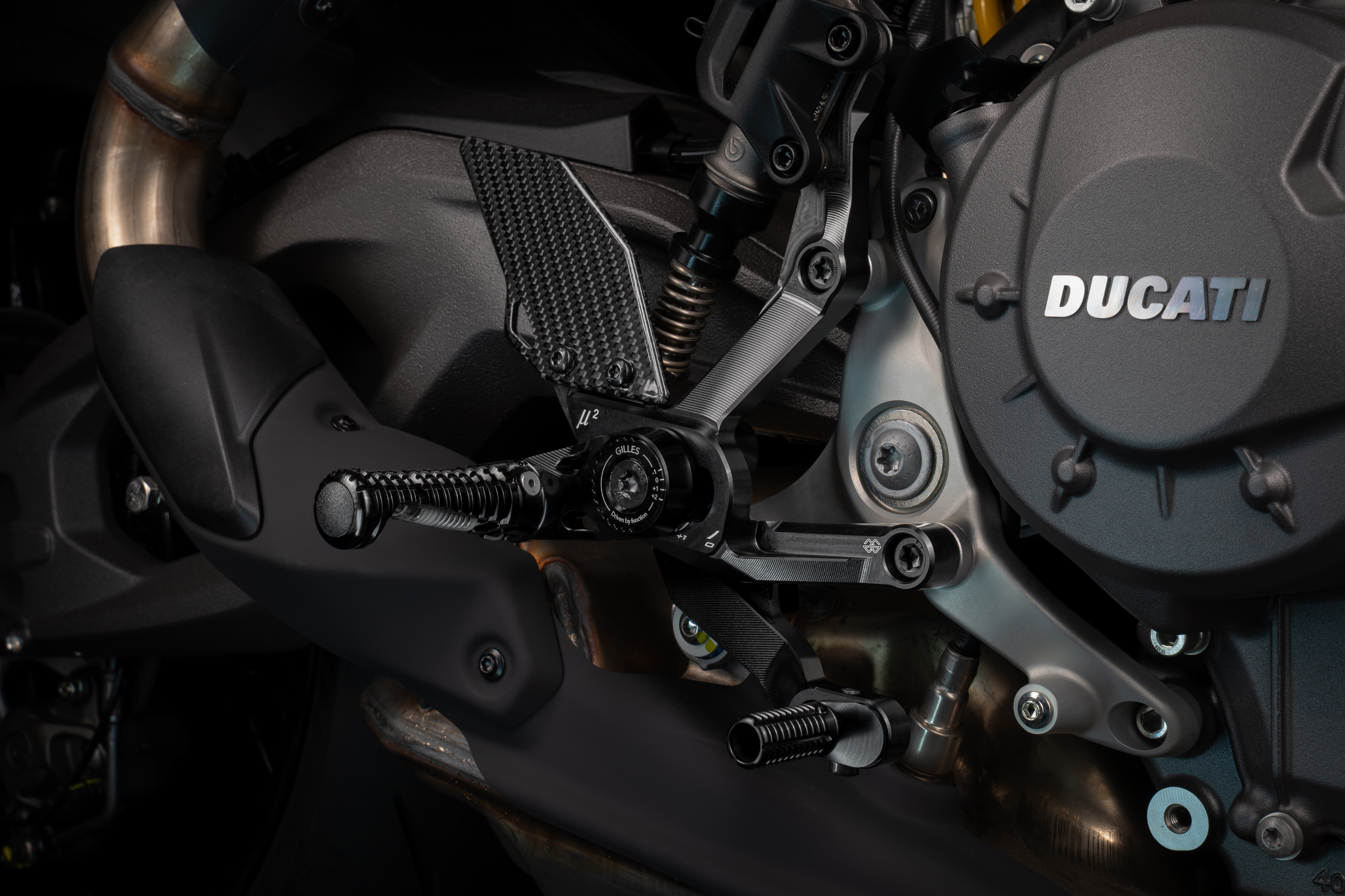 GILLES MUE2 Rearset System for Ducati Panigale V2, Streetfighter V2, S, 2025-