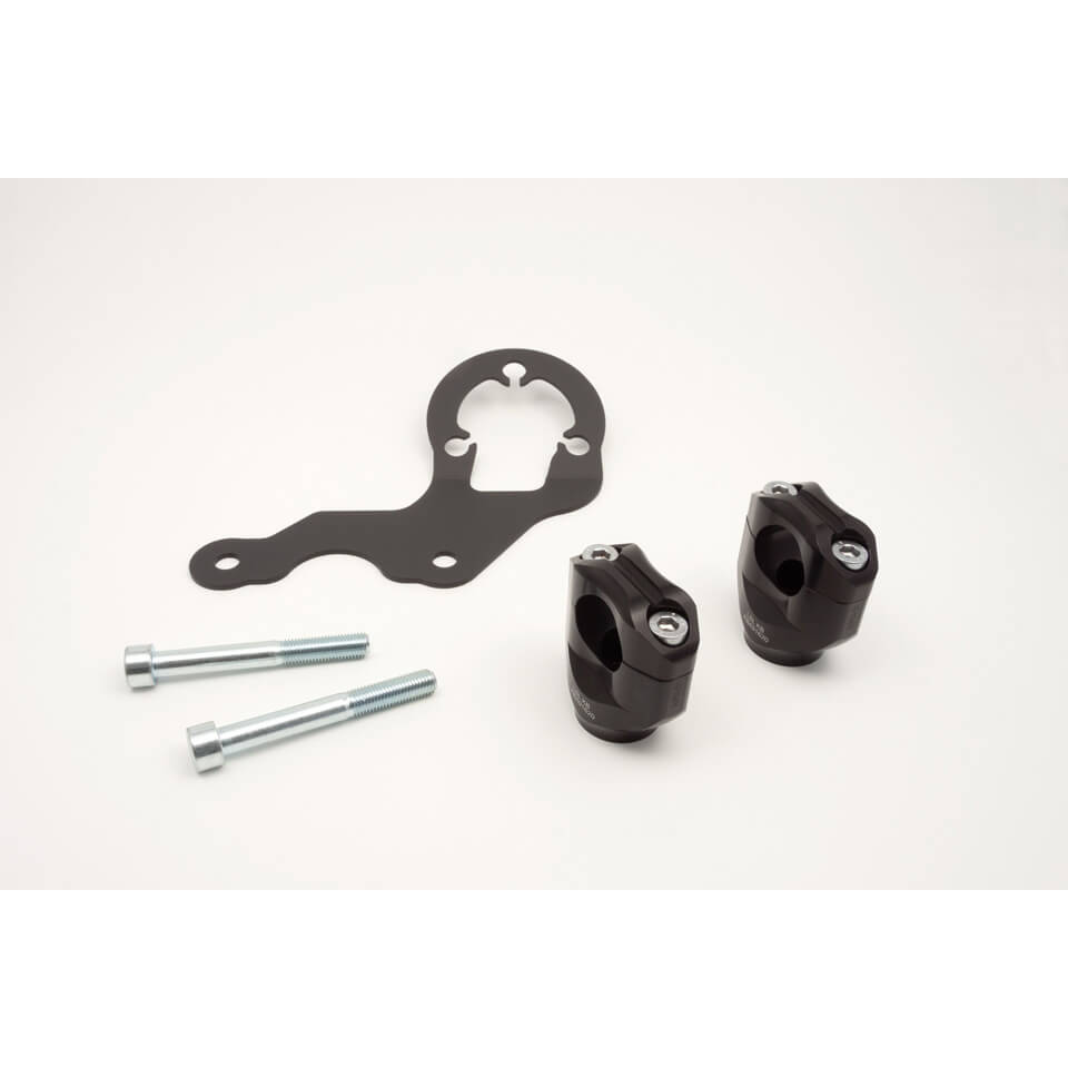 LSL Clamp Block Kit 28.6 mm, for Ducati Scrambler, 2015, black
