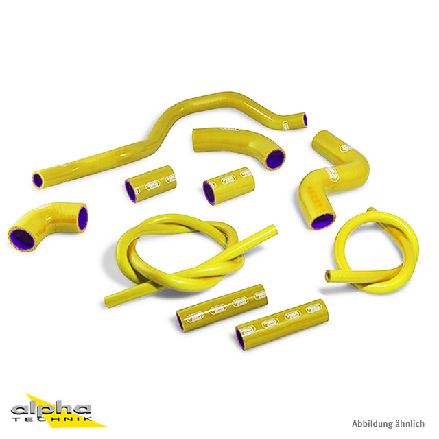 SAMCO SPORT Silicone Hose Kit, yellow, for Aprilia RSV4 (R / RF / RR / Factory), 2009-2025