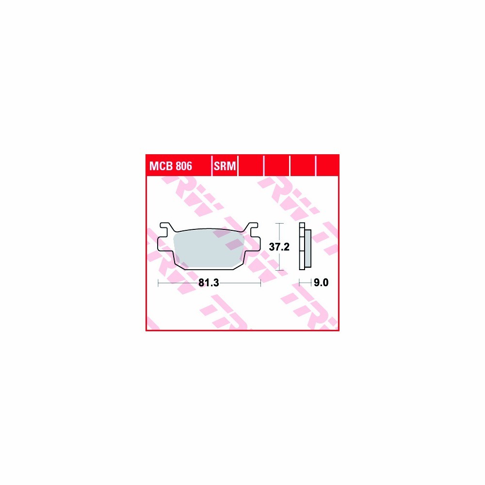 TRW Allround Brake Pad Set MCB806 Front