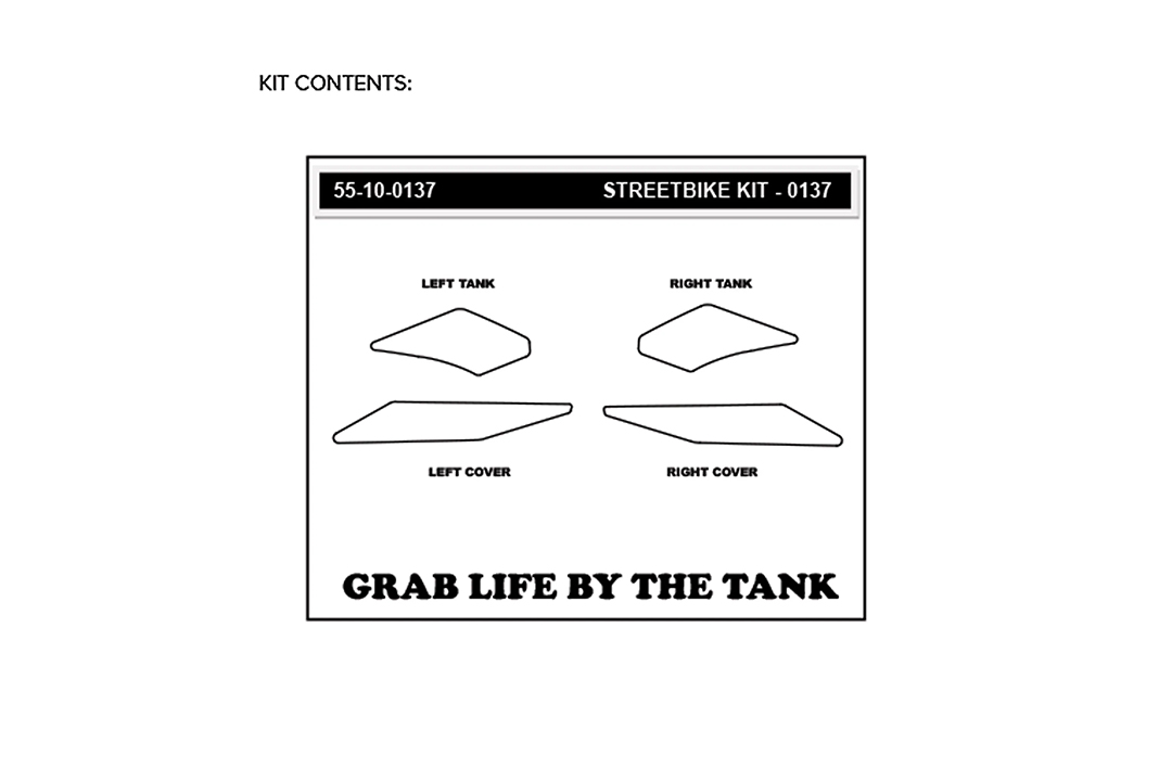 Stompgrip hybrid, Volcano, for Kawasaki Z125, 2018-20