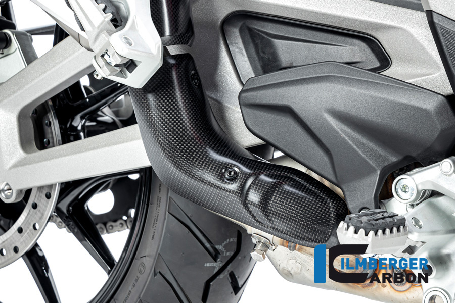 Ilmberger Carbon Exhaust Heat Shield, lower, in front of the muffler/silencer, matt, Ducati Multistrada V4 2020-