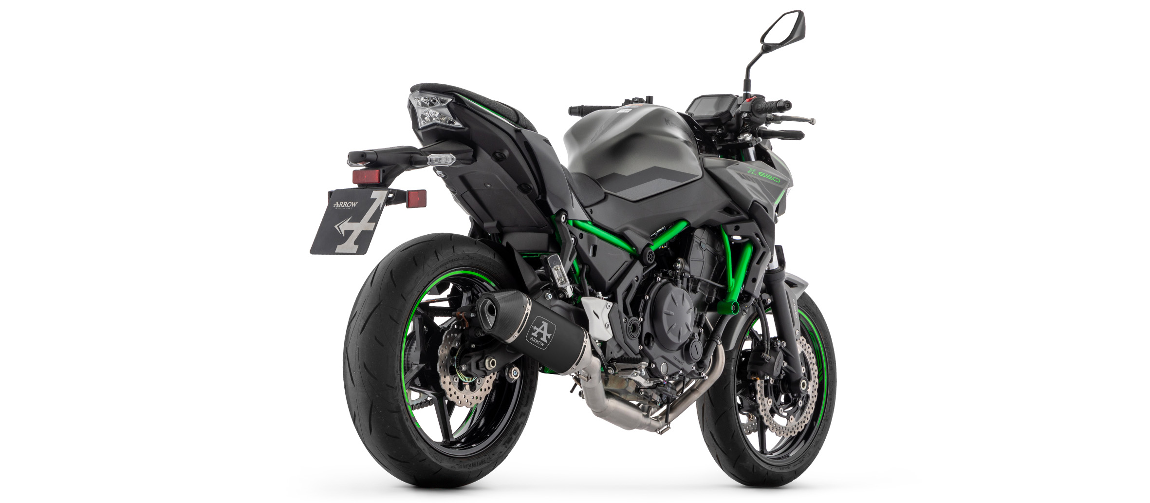 ARROW Full System with VELOCE Titanium Silencer with Carbon End Cap for Kawasaki Ninja 650 (35kW), Z650 (35kW) 2024-, Versys 650 2025-