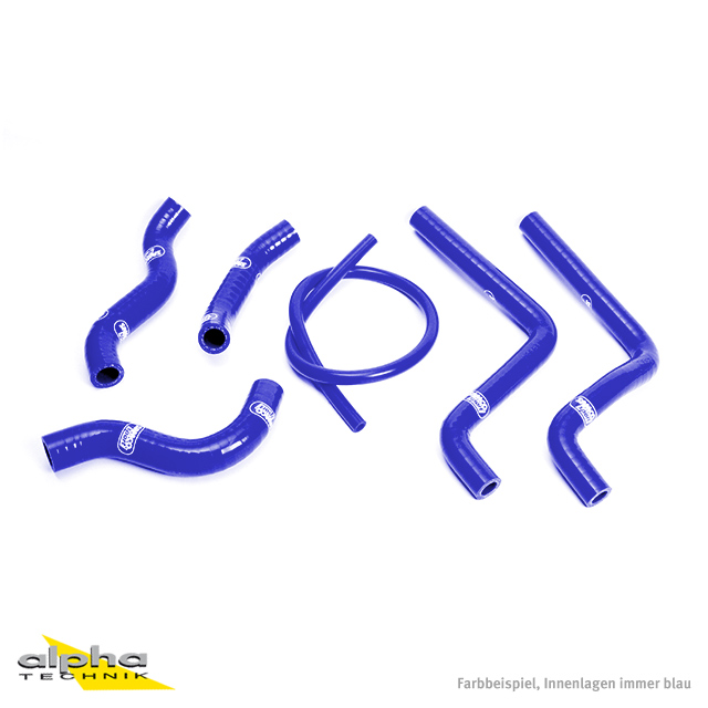 SAMCO SPORT Silicone Hose Kit, blue, for Honda CR125R Model Year 2001-2002