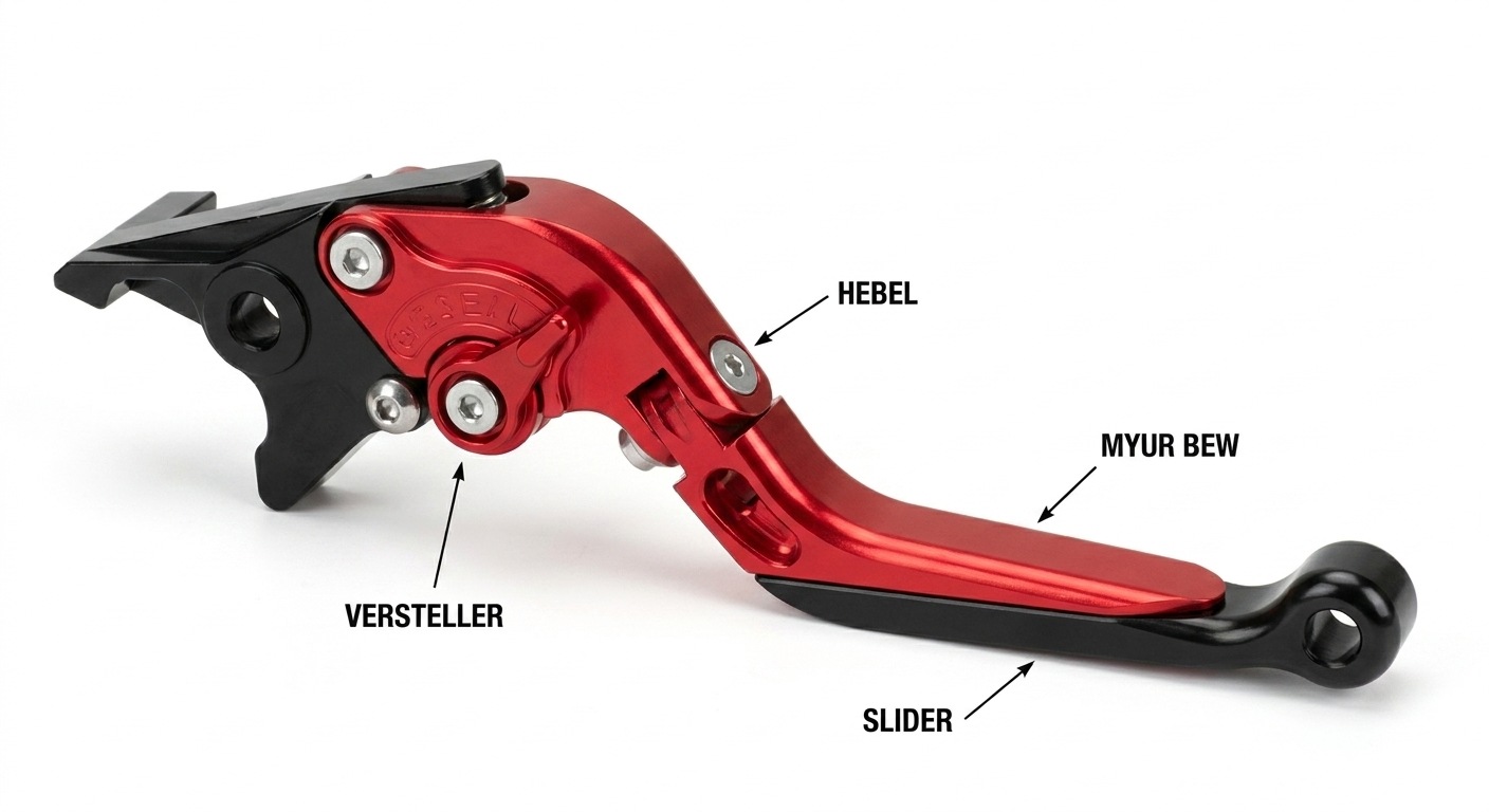 LSL ERGONIA Brake Lever R68R Red/Red/Black