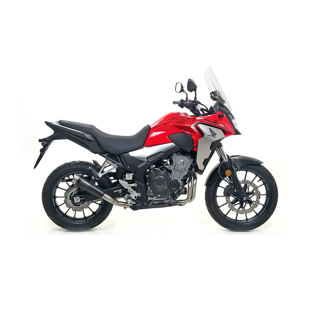 ARROW DARK PRO-RACE Exhaust for Honda CB500X 2019-. Black Stainless Steel