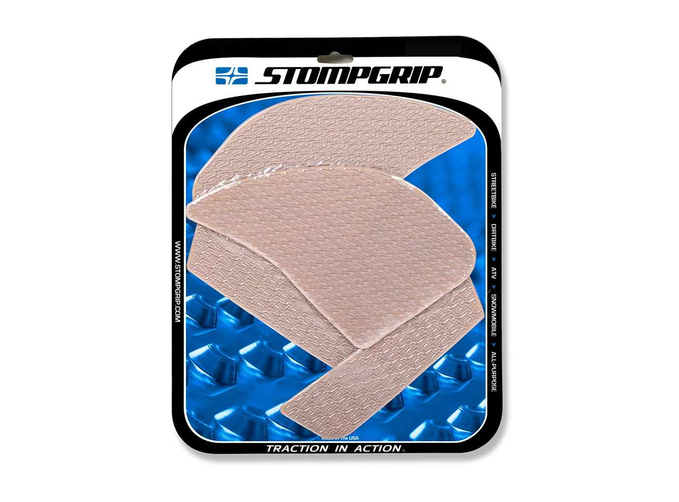 Stompgrip fuel tank Pad, Clear, Icon for Kawasaki Ninja 1000SX Model Year 2020-2022
