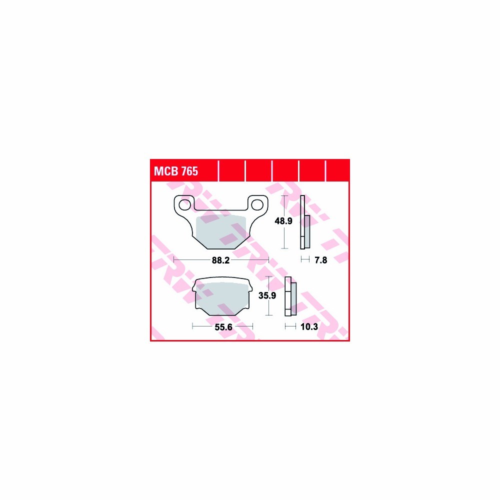 TRW brake padset Allround MCB765