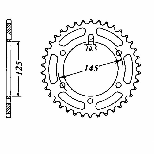 DID chain Kit with 520ZVM-X chain, standard colour, for Yamaha MT03, Type RM02, model year 2006-2014