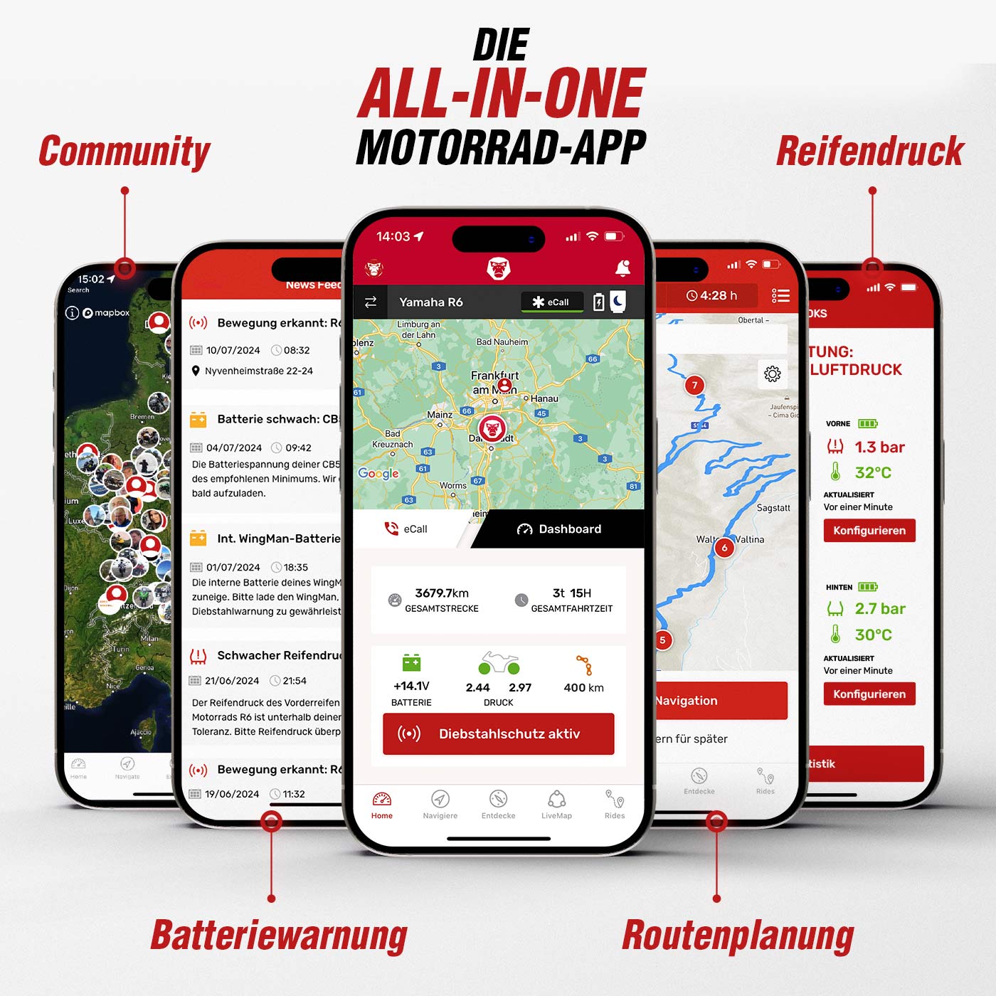 Ridelink Wingman GPS Tracker & Anti-Theft Alarm
