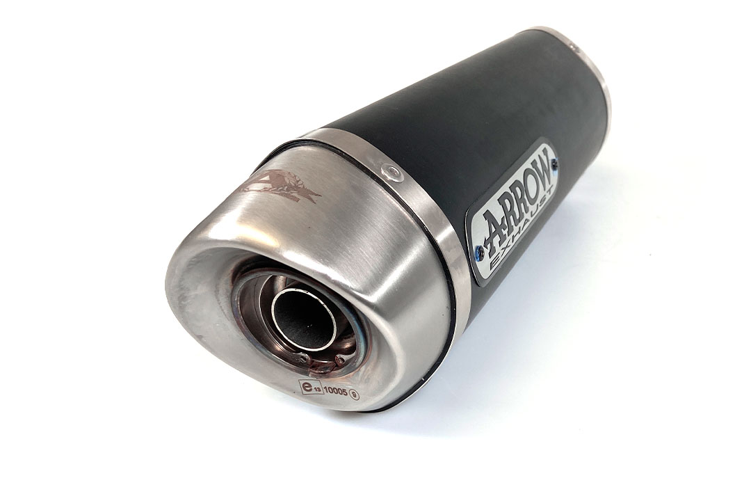 ARROW DARK STREET THUNDER Black Aluminium Exhaust for Ducati Monster 696 / 796 / 1100 2008-2014