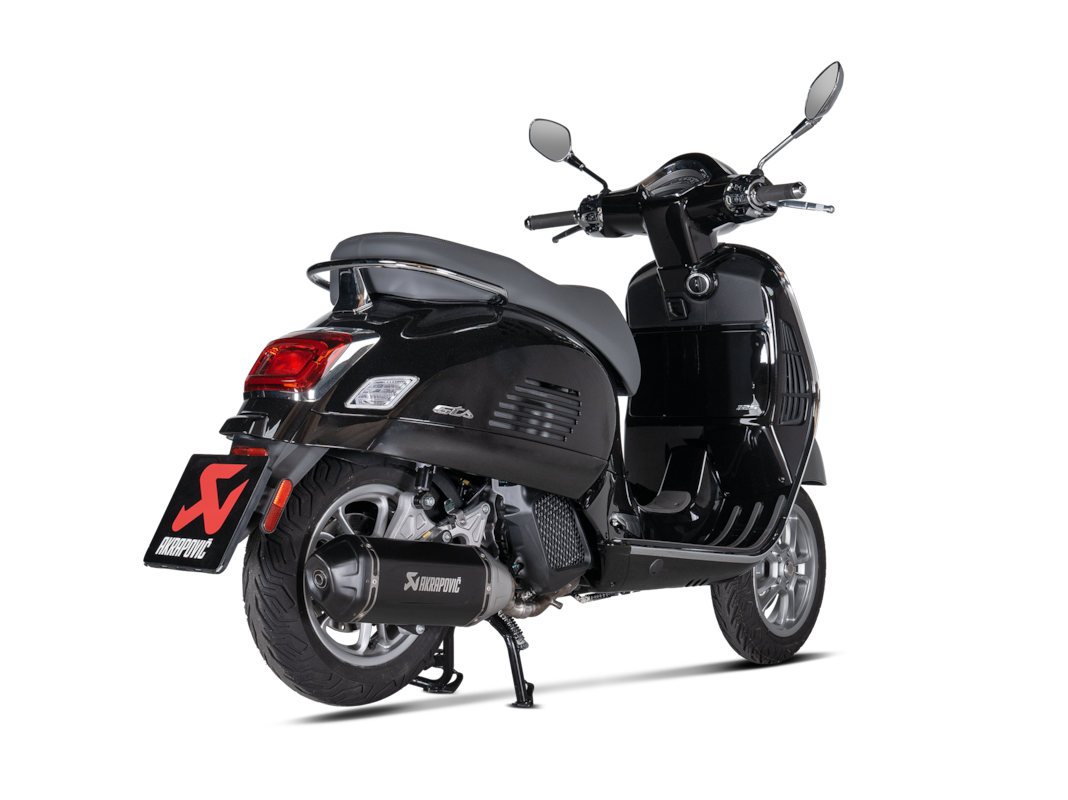 Akrapovic Slip-On Line (SS) Exhaust for Vespa GTS 125, Super, Supersport, Supertech, Model Year 2025- (Euro 5+)