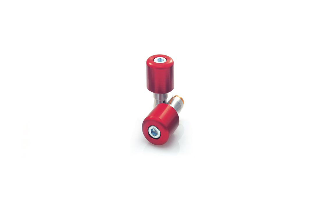 TRW Bar Ends Mini MCL201R Aluminium, red anodised