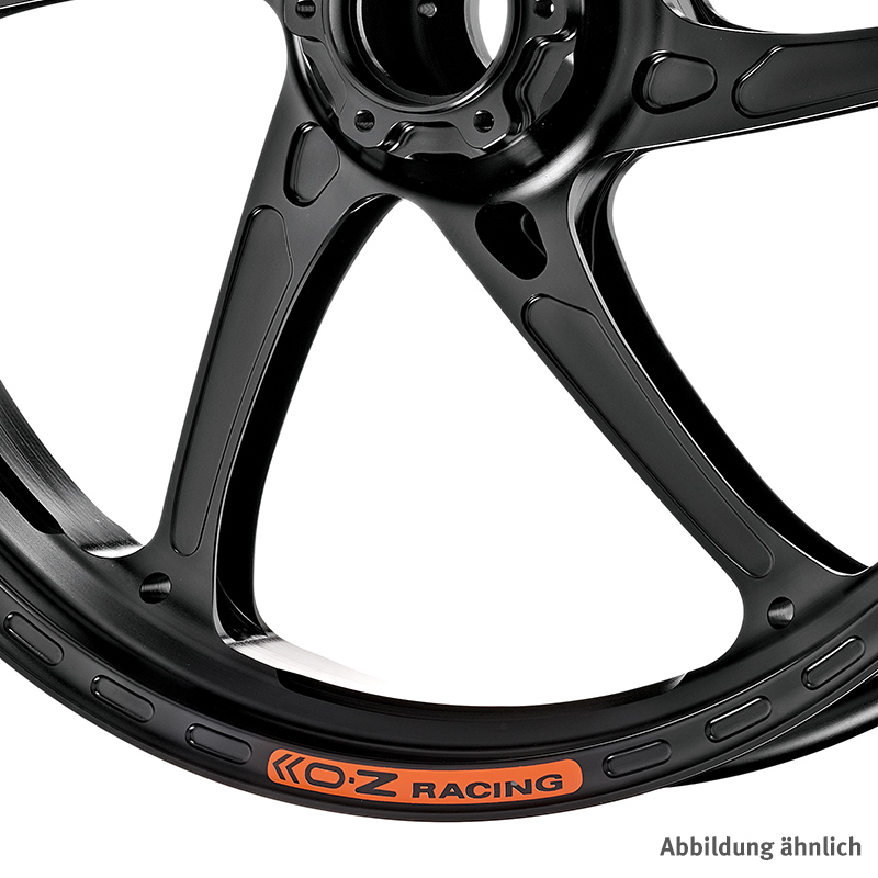 OZ Gass RS-A Aluminium Wheel Set in Gloss Black for Kawasaki Ninja ZX-4R(R), ZX400P, 2023-2024