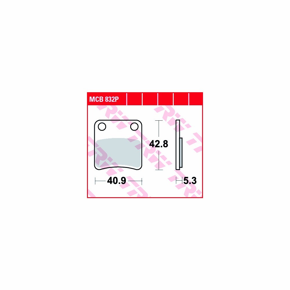 LUCAS BRAKE PAD SET MCB832P
