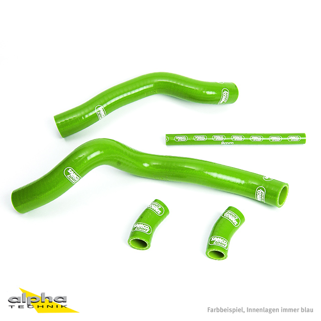 SAMCO SPORT Silicone Hose Kit, green, for Suzuki TL1000S Model Year 1998-2001