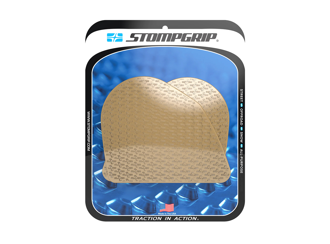 Stompgrip fuel tank Pad black, Icon, Streetbike fuel tank Kit - fuel tank Sides, for Ducati DesertX model year 2022-2023