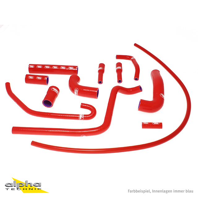 SAMCO SPORT Red Silicone Hose Kit for MV Agusta Brutale 750 910 989R Model Year 2001-2012