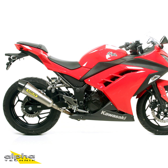 ARROW X-KONE Exhaust for Kawasaki Ninja 250 / Ninja 300 / Z300 2013-2016, Stainless Steel