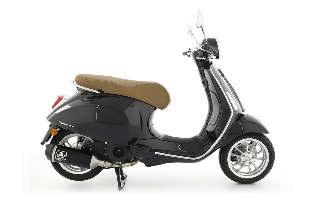 ARROW URBAN Exhaust with Carbon End Cap for Piaggio Vespa Primavera 125 Model Year 2021-