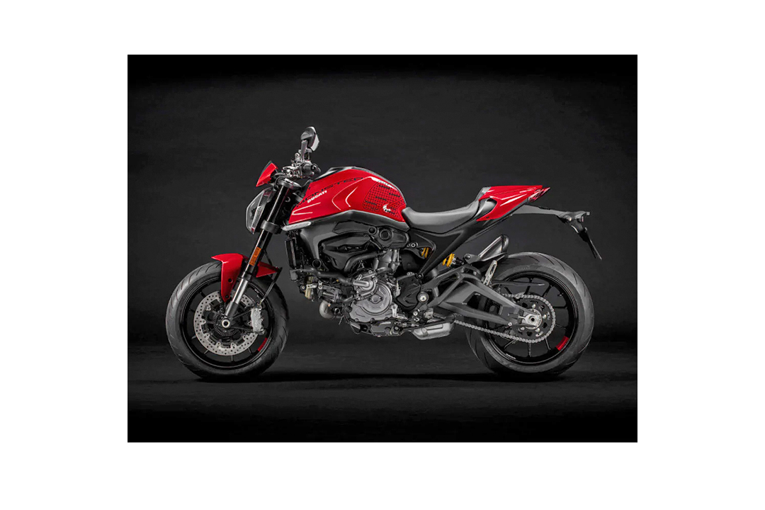 Stompgrip fuel tank Pad black, Icon, Streetbike fuel tank Kit - fuel tank Sides, for Ducati Monster 937 (+), 2021-2022