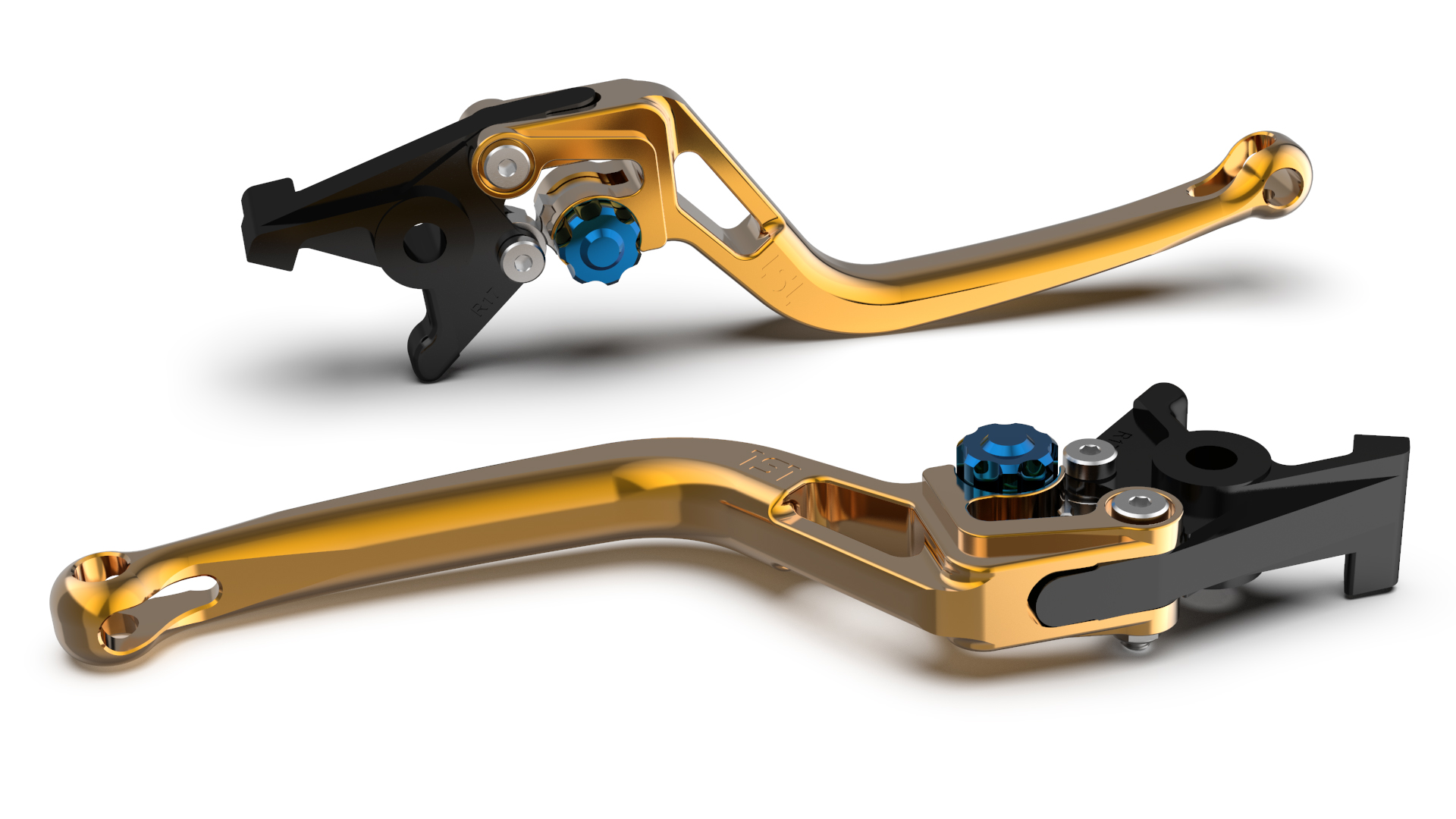LSL BOW R82 Brake Lever, gold/blue