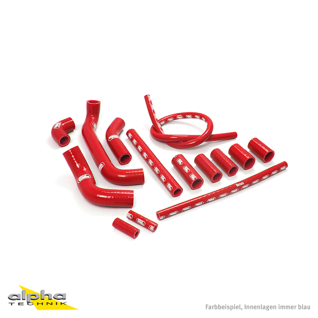 SAMCO SPORT silicone hose kit 1 in red for Bimota SB6 from model year 1996 onwards
