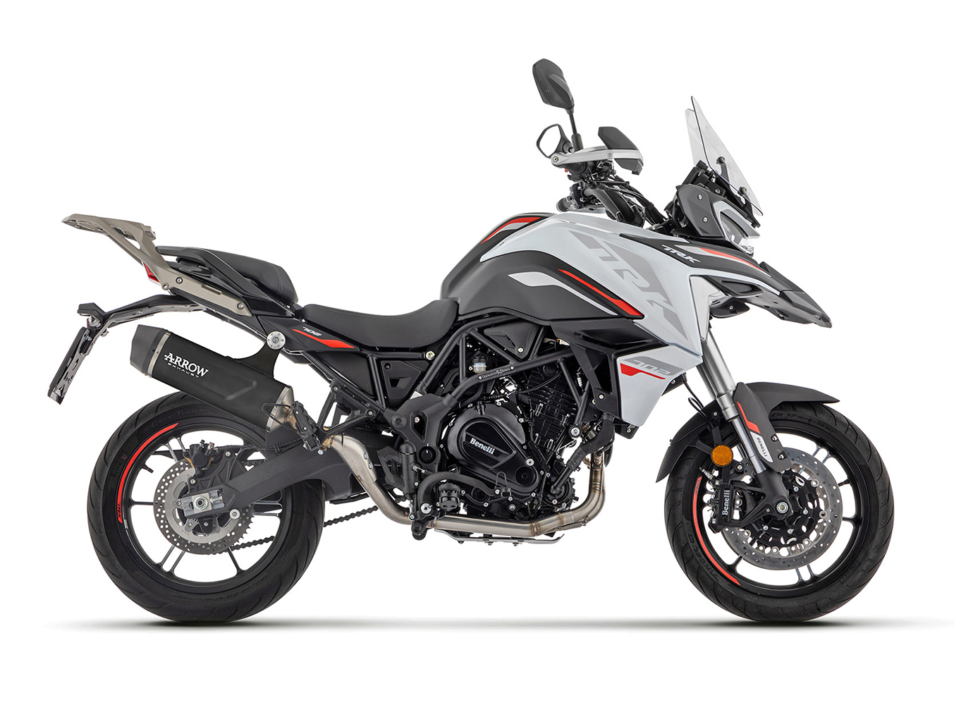 ARROW INDY RACE EVO DARK Aluminium Exhaust for Benelli TRK 702 / 702 X Model Year 2023-